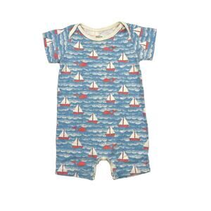 Winter Water Factory Organic Sailboats Romper